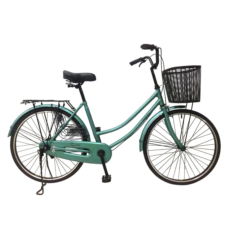 Fashional 24 Inch Women City Bicycle 26 Inch Retro Single Speed Light Bicycle Highway Steel Bicycle With Basket